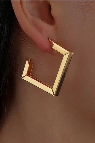 Metal Gold Earring
