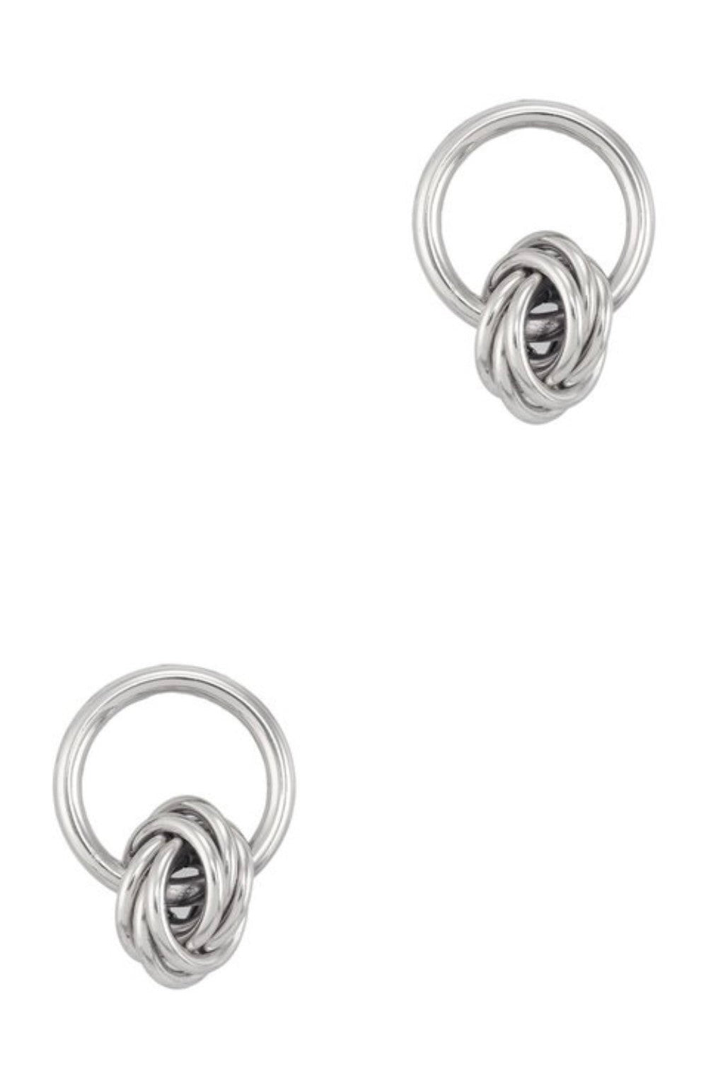 Circle and Knot Earring