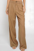 PLEATED STRIPES TROUSERS