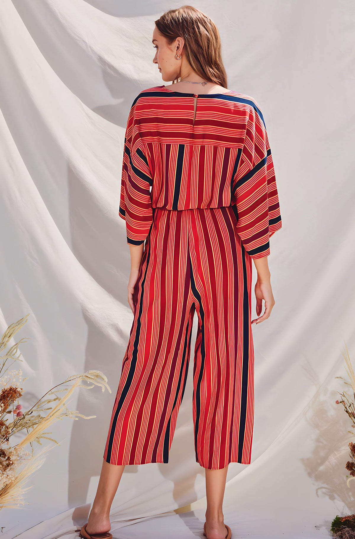 Striped Kimono/ Jumpsuit